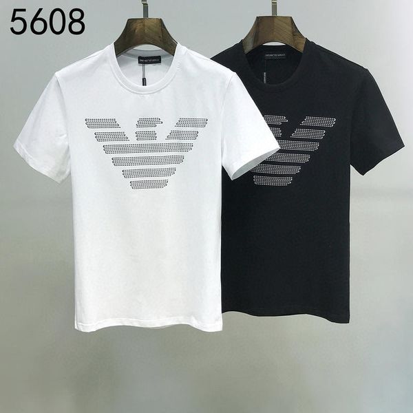 

роскошная мода мужская хип-хоп футболка высокое качество 3d печати jogger champion футболка повседневная черно-белая футболка hmt1028, Gray