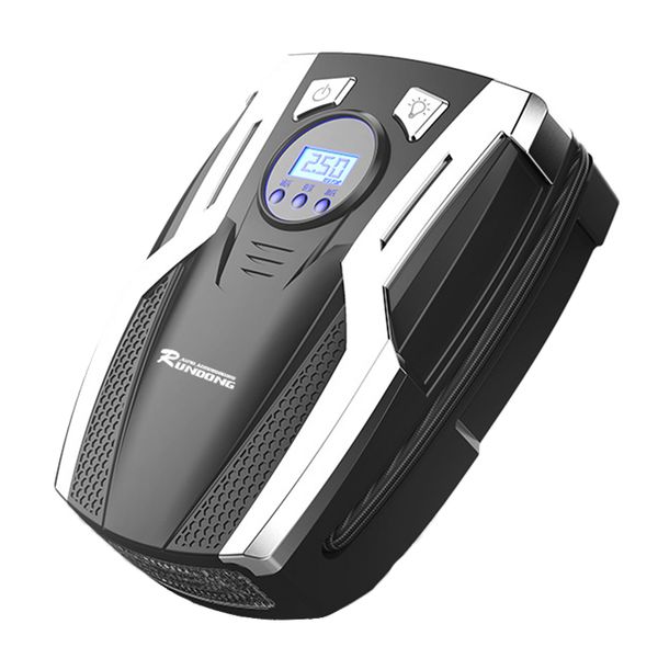 

12v pointer/digital display electric tire pump smart portable handheld car air compressor pump 120w 150 psi repair tool