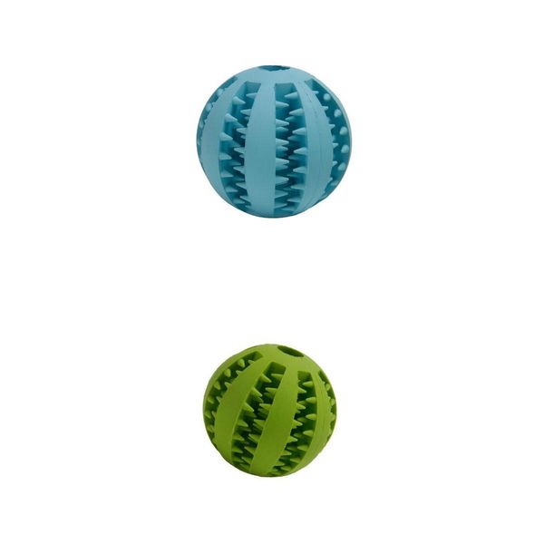 

2pcs puppy dog teething chew toy bite resistant ball for small large dog