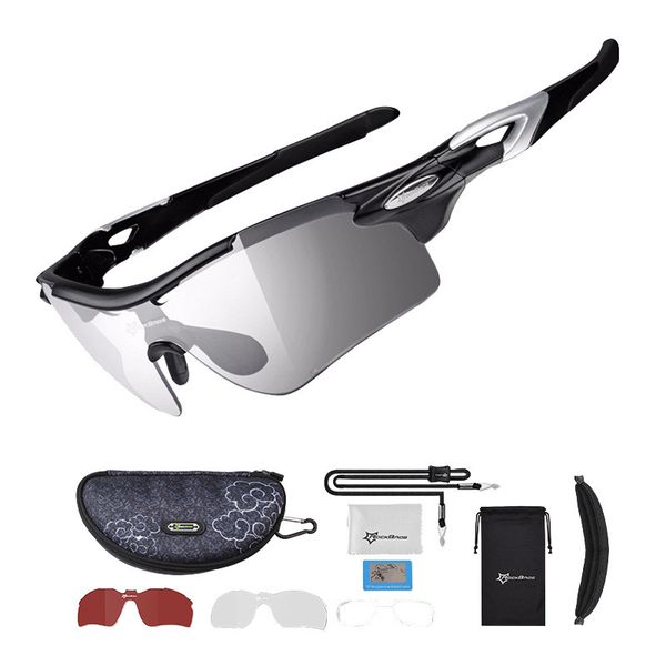 

дамы cолнцезащитные очки спорт фотохромные поляризационные очки велоспорт очки велосипед стекла mtb велосипед езда рыбалка велоспорт sungla, White;black