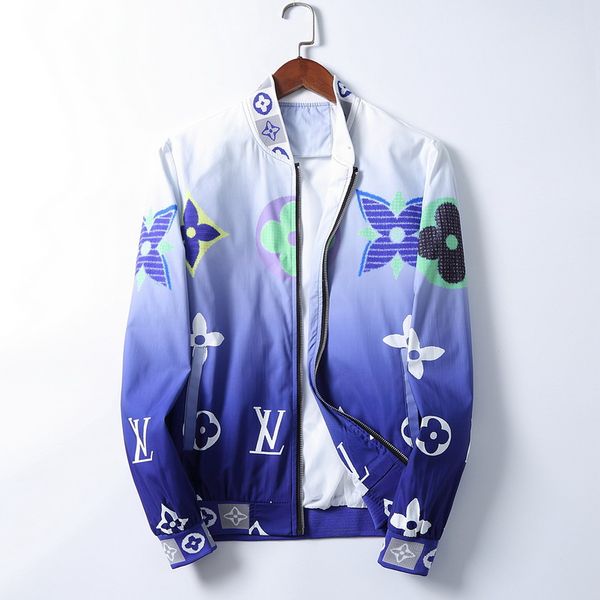

2020 spring autumn men casual streetwear floral hoodie jacket man waterproof clothes mens windbreaker coat male outwear, Black;brown
