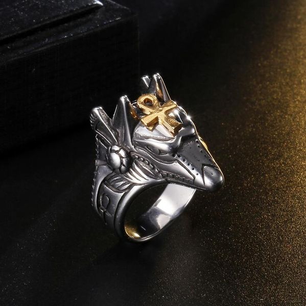 nuovo concetto stile classico Guantity limitata Acquista Anubis Egiziano Mens Anelli Retro Punk Ankh Anello Di ... nuovo concetto stile classico Guantity limitata Acquista Anubis Egiziano Mens Anelli Retro Punk Ankh Anello Di ...