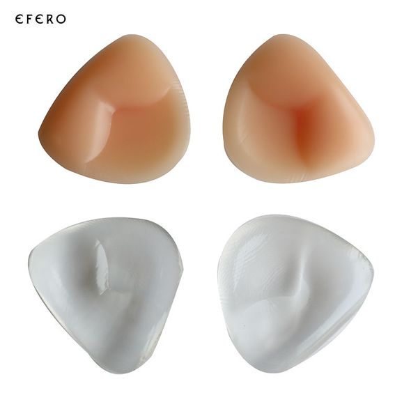 

1pair silicone bra gel pads inserts breast enhancer padded to bra push up breast bikini padding removeable pads for women, Black;white