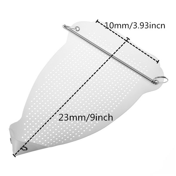 

white electric parts iron cover shoe ironing aid board heat protect fabrics cloth heat fast iron without scorching