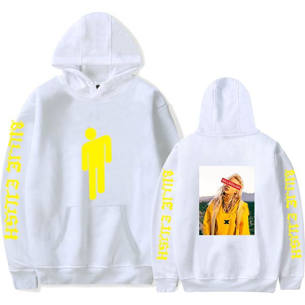 

2019 billie eilish hoodies men/women winter warm hoodies casual singer harajuku billie eilish white streetwear 4xl, Black