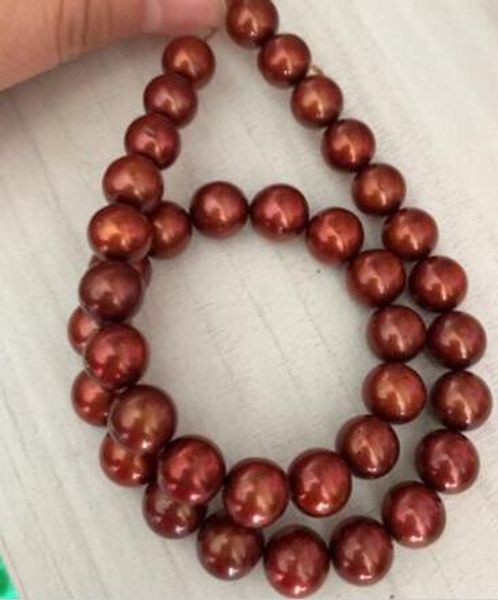 

envÃ­o gratis >>>> noble joyas preciosas 10-11mm mar del sur chocolate perla redonda de necklace14k, Silver