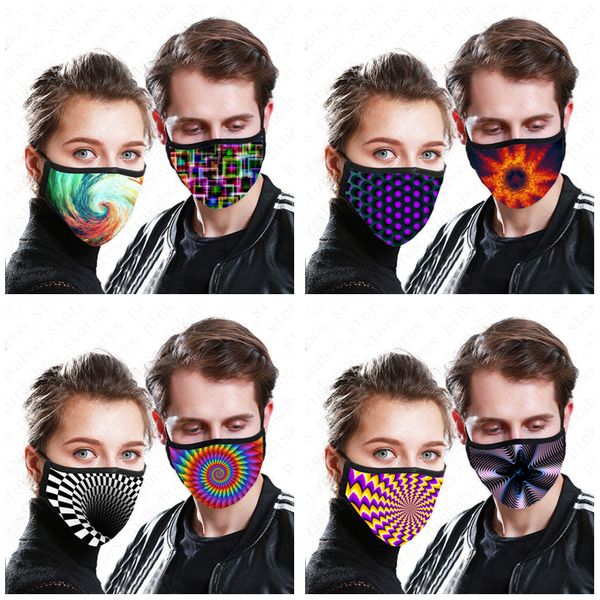 

моющаяся маска для лица взрослые многоразовые пылезащитные дизайн рот-муфель мода галстук-окрашенные 2 слоя хлопчатобумажные маски заполняющ, Black