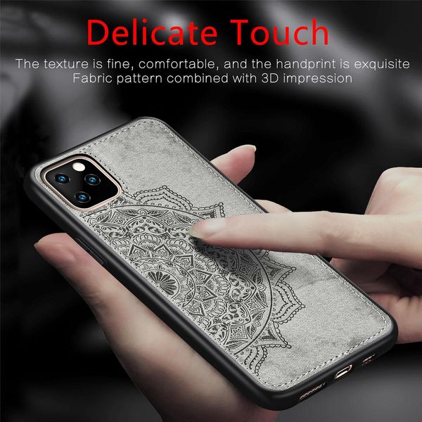 

funda де tela учтивый цветочные mandala пункт iphone 11 pro max 6 plus x xs max xr funda magnetica де algodon prueba де golpes тпу