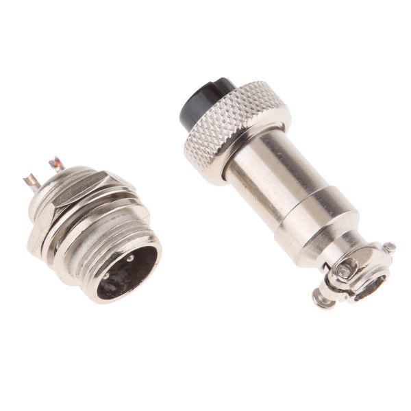 

авиация пара gx12 2pins водонепроницаемый мужской женский панель металлической проволоки разъем