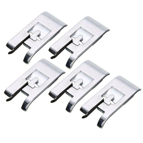 

5pcs overlock vertical foot overcast presser feet snap on sewing home multi-function sewing machine accessories, Black