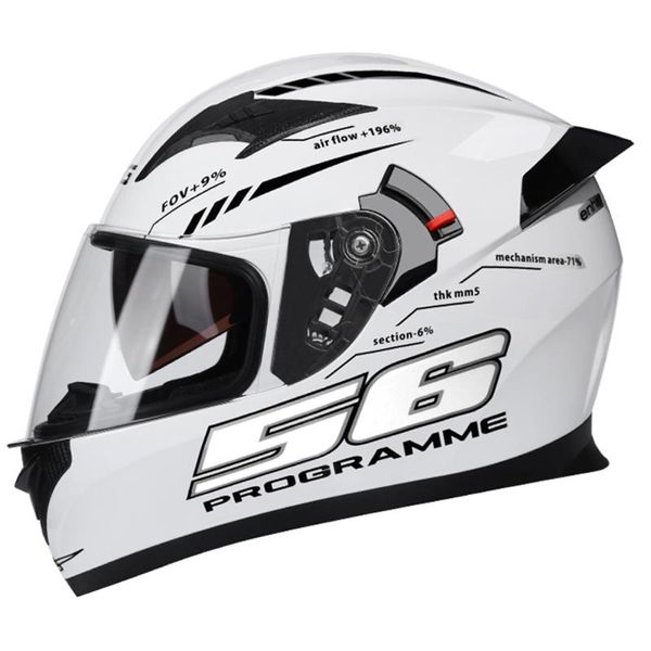 

motorcycle helmet full face helmets moto motorbike riding helmet double visor men women motocross casco moto casque