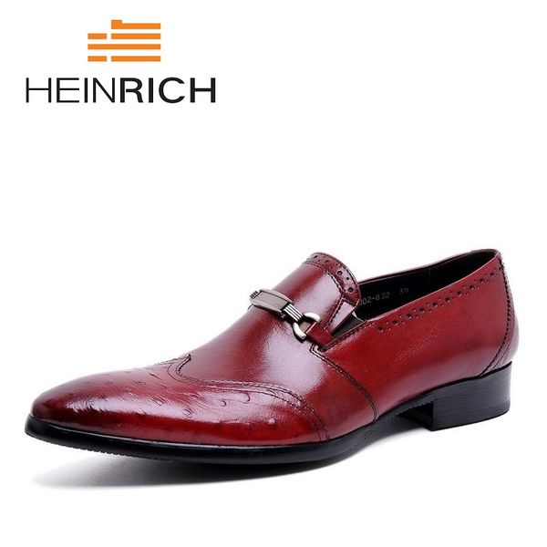 

heinrich luxury genuine leather pigskin slip on italian flats shoe men dress shoes mens pointed toe dress shoes herren schuhe, Black