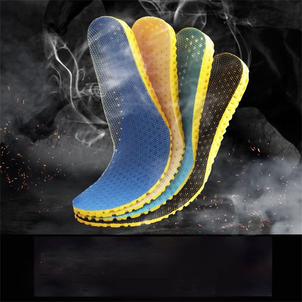 

running cushion insoles stretch breathable deodorant for feet man women insoles for shoes sole orthopedic pad memory foam t4, Black