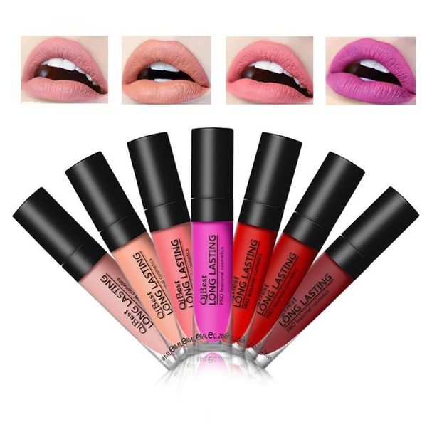 

7 color matte waterproof moisturizing long lasting lip gloss