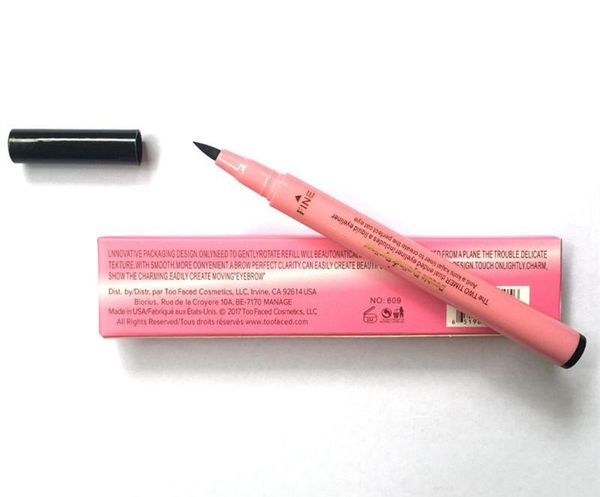 

Dropshipping Столкнувшись Марка Макияж Персик Идеальный RAPIDBLACK Водонепроницаемый Liquid Ey