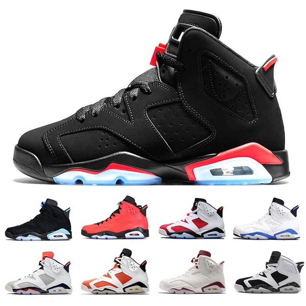 

2019 basketball shoes 6 carmine classic 6s unc black white infrared men sport blue red oreo alternate oreo black cat sneaker size 40-47