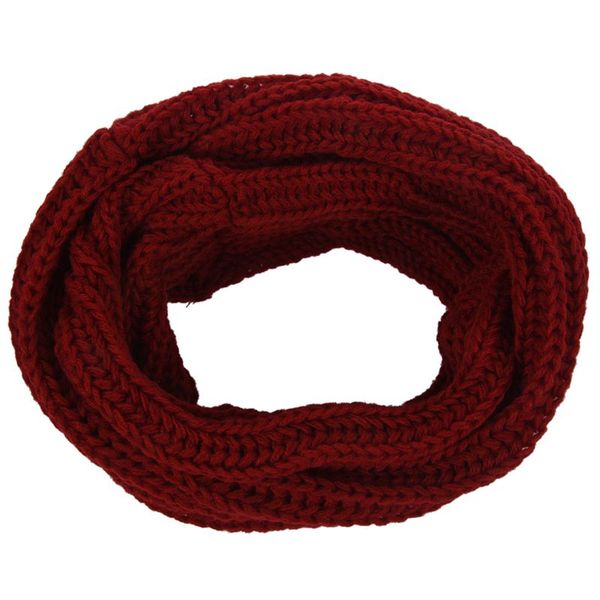 

мужчины женщины шерстяной knit зима теплая клобук шеи бесконечность круг шарф шаль xmas подарков бордовый, Blue;gray