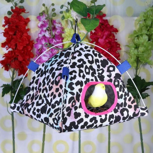

hamster bird nest parrot lodge hanging tent house cage soft pad pet supply
