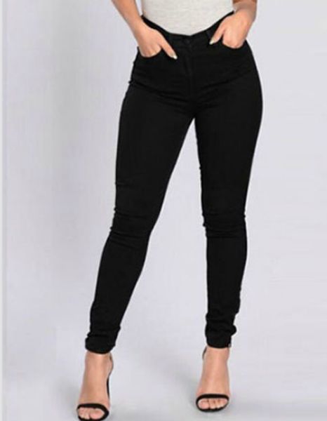 

new fashion jean women skinny denim trousers women 2018 black jean slim femme, Blue