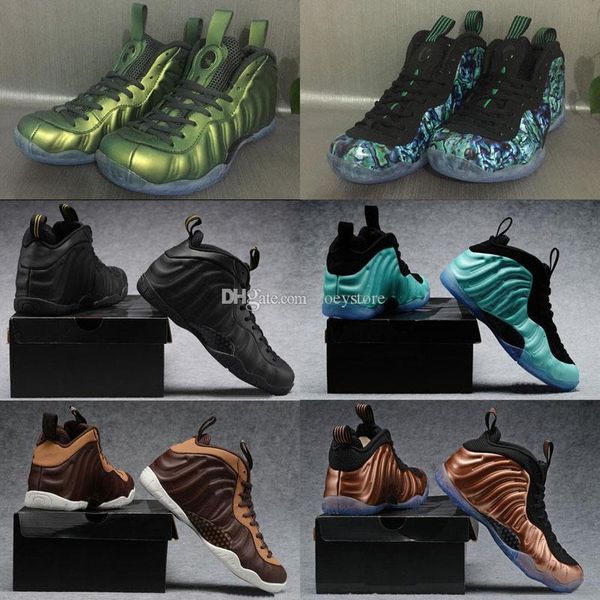 

penny hardaway men outdoor shoes foam dark stucco island green eggplant red copper metallic red sport sneaker size 40-47