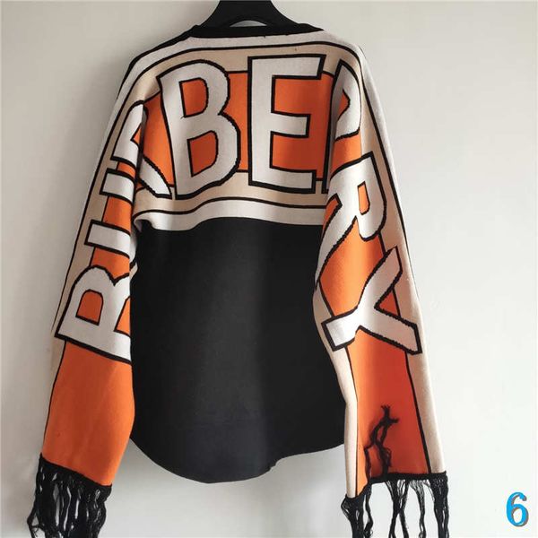

brand designer women sweater autumn winter women's sweaters letter print shawl shoulder hoodies female luxury sweater 6, White
