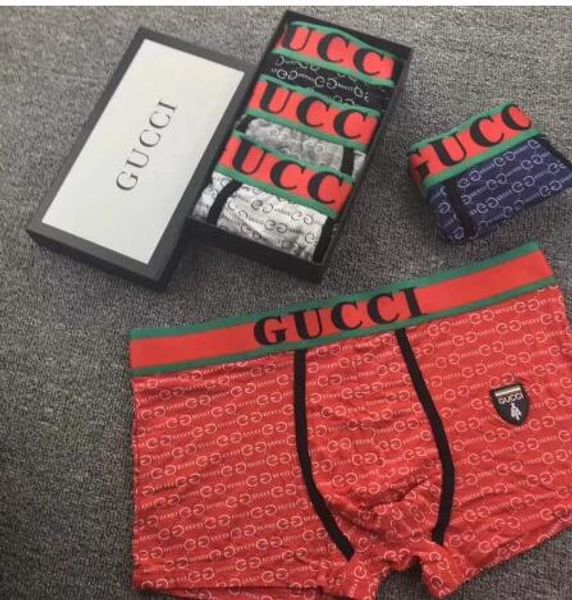 

A4 new luxury de igner men tripe underwear boxer for man underwear cueca boxer interior hombre vintage black boxer hort underpant