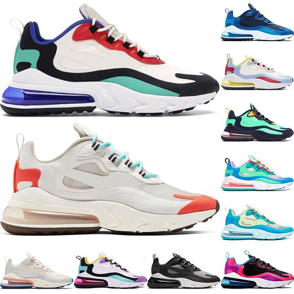 

2019 new air react men running shoes bauhaus hyper jade orange grey optical fashion mens trainer breathable sports sneakers size 36-45