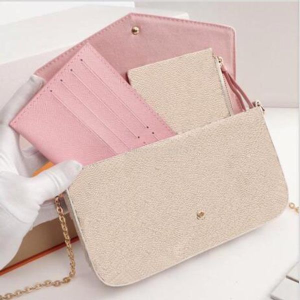 

mobile phone three-in-one wallet women clutch evening new bag bag detachable shoulder messenger chain single three-piece bags, bags nsrow, Red;black
