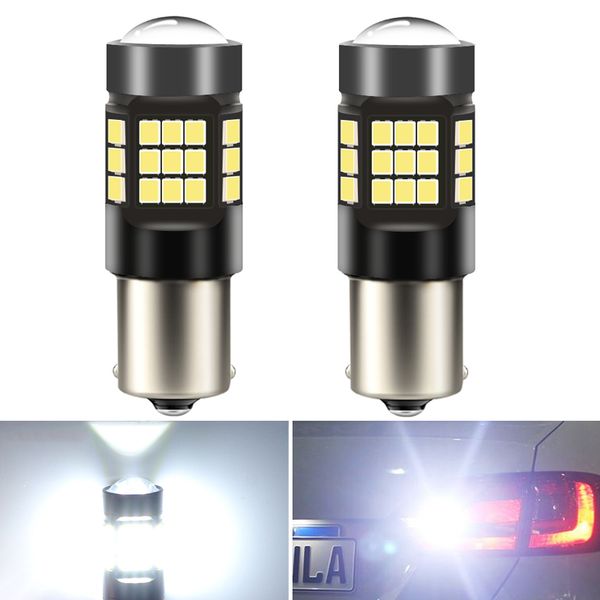 

2pcs 1156 car led canbus ba15s p21w 2835 36smd tail bulb brake lights 12v auto reverse lamp daytime running signal light
