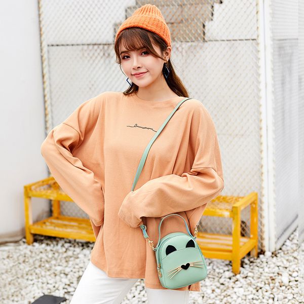 

women's backpack mini backpack cat design korean style women mini women