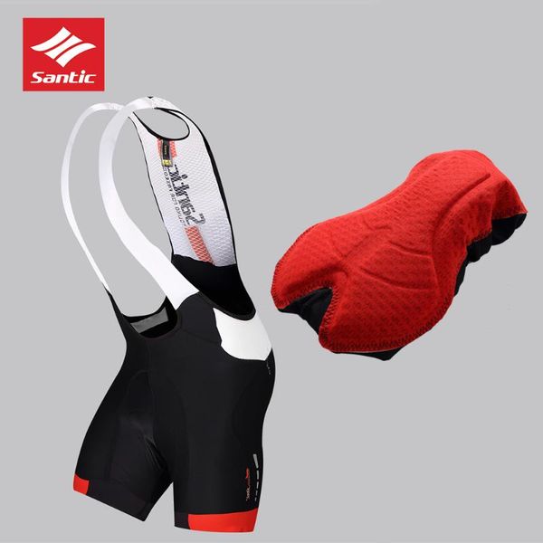 

2020 santic высокого качества мужчины велоспорт bib shorts джерси трасса открытого mesh дышащие проложенный прохладной мужские велоспорт наг
