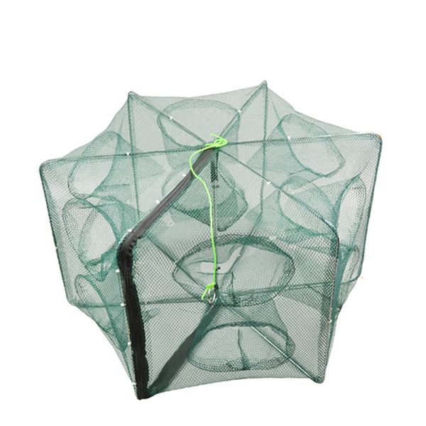 

folding crab hand net trap cast dip cage fishing bait fish minnow crawfish shrimp multiflament fishing net new