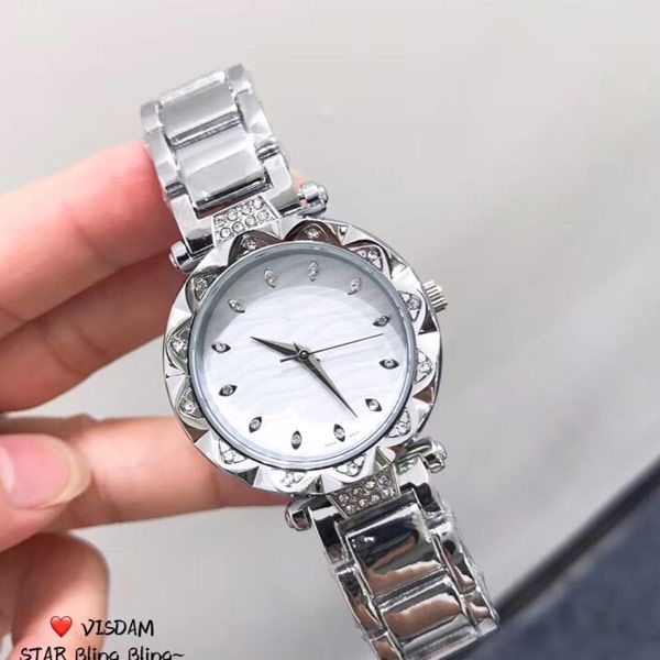 

лучшие фирменные платья женскиелюкс наручные часы из нержавеющей стали ремешок кварцевые часы с бриллиантами часы для женщин лучший подарок, Slivery;brown