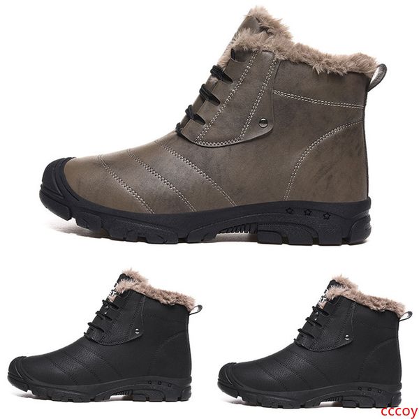 

leather designer style2 inn01 black grey plus velvet warm man boy men boots mens sneakers boot trainers outdoor walking shoes