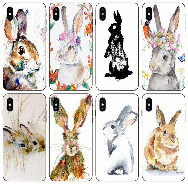 

tongtrade] кролик романтической иллюстрация чехол для iphone 11 pro max 8 7 6s 5s plus x xs xr galaxy j7 honor 9 lite xiaomi a1 падение уда