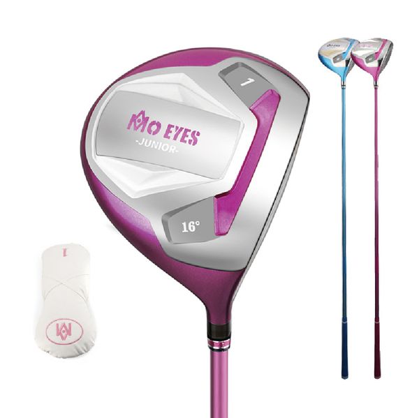 

junior golf club titanium 1 wood children's club balls thick design high rebounding face ultra-light carbon body soft and hard suitable