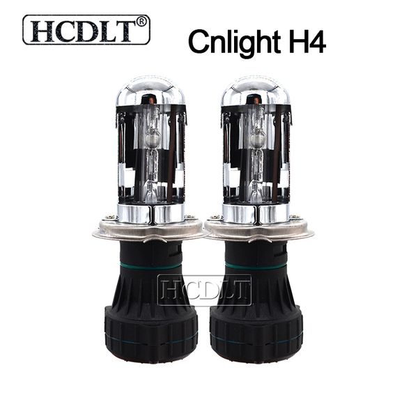 

hcdlt original cnlight h4 bixenon hid bulb 35w 55w xenon h4-3 hi/lo beam car headlight replacement bulb lamp 4300k 5000k 6000k