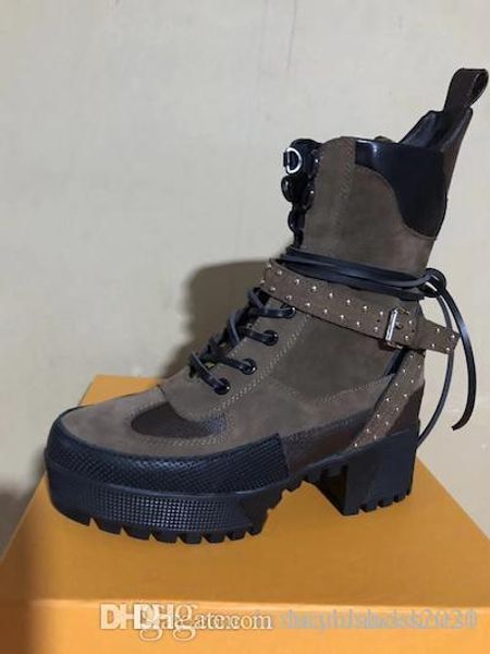 

2019 style new women's boots martin desert boots flamingo love arrow medal 100% leather thick winter shoes size 35-42, Black