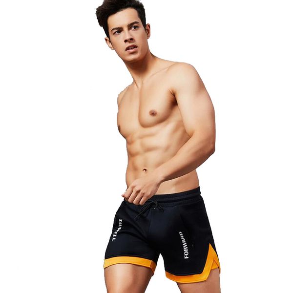 

summer mens running shorts sports sweatpants men quick-drying soccer tennis gym fitness beach jogging boxer shorts male bottoms, Black;blue