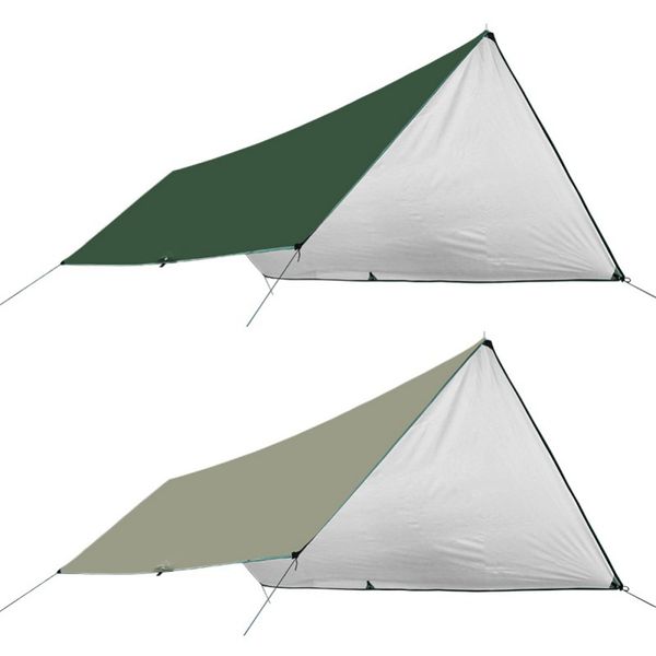

new ultralight tarp outdoor camping survival sun shelter shade awning silver coating pergola waterproof beach tent