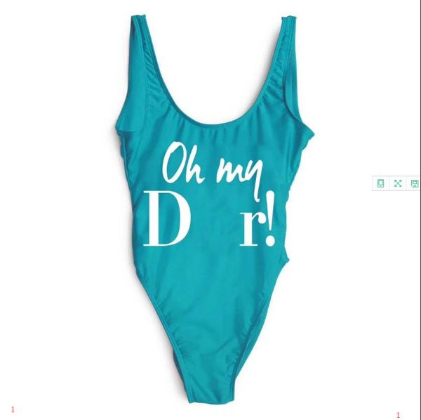 

fashion designer bikinis luxury letter d printed one-piece swimwear beachwear backless vest new summer bikini xyp524, White;black