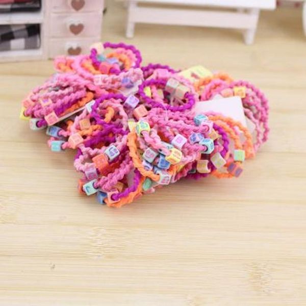 

villain red rubber band for girls elastics hair band assorted colors girl bebe kids fasce per capelli a spirale sweet07 zqfao