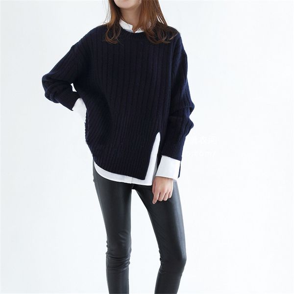 

tailor sheep new collar round cashmere sweater in autumn and winter, Black