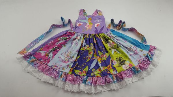 

lovely pixie full printed luxury purple twirl dress with lace, Red;yellow