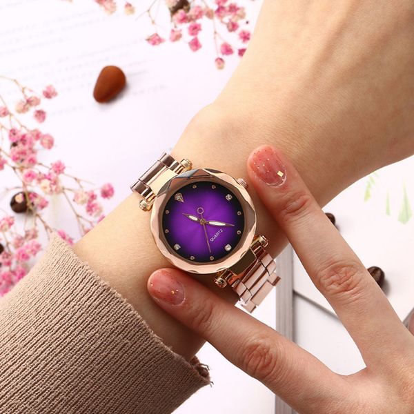 

women quartz watches fashion casual stainless steel watchband ladies wrist watch luxury clock gifts montre femme /d, Slivery;brown