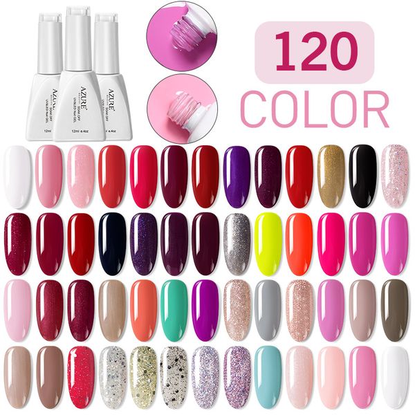 

beauty colorful gel polish soak off uv gel lacquer long lasting 120 colors nail polish nail, Red;pink