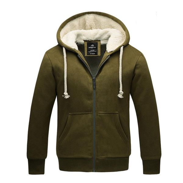 

winter hoodie male cardigan hombre brand zipperthick sweatshirt men hoodies quality velvet hoody mens hooded new elastic, Black
