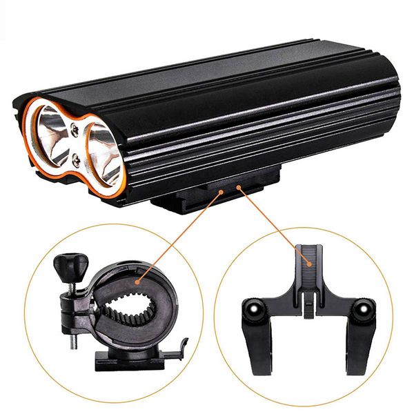 

newly bike led headlight+taillight kit usb rechargeable waterproof lights 4 modes safety night light bf88