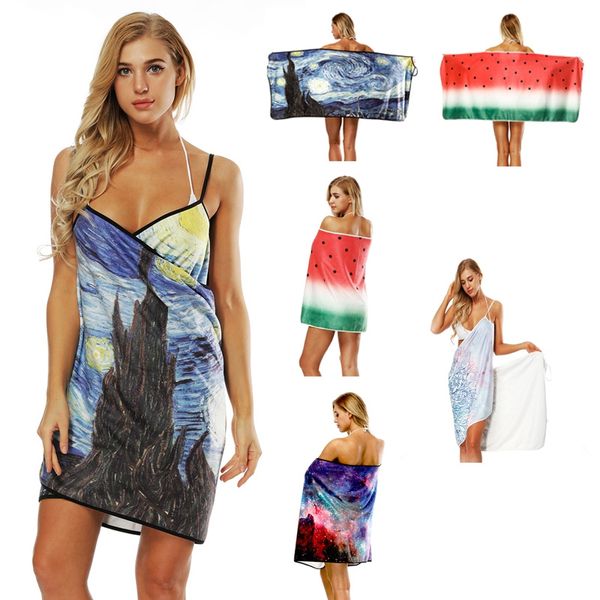

fashion womens bath beach towel bathrobes creative spa sauna dress body beach wrap cover up swimming skirt
