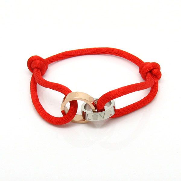 

2020 titanium steel hand rope love bracelet double ring screw bracelet for women men couple jewelry wholesale h bracelet, Black